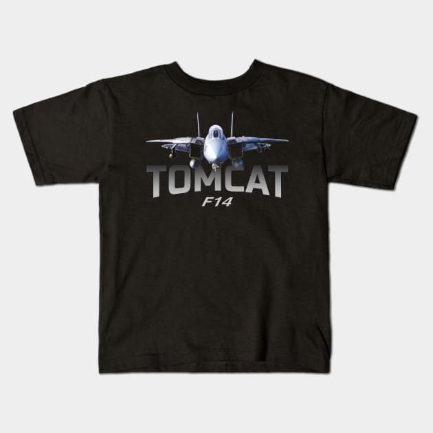 F-14 Tomcat Jet Fighters Kids T-Shirt by Jose Luiz Filho